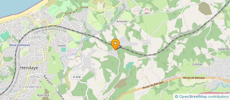 localisation de l'entreprise BMIH  URRUGNE