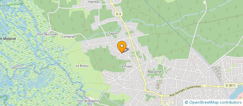 localisation de l'entreprise BMJ BOUQUEY  BIGANOS