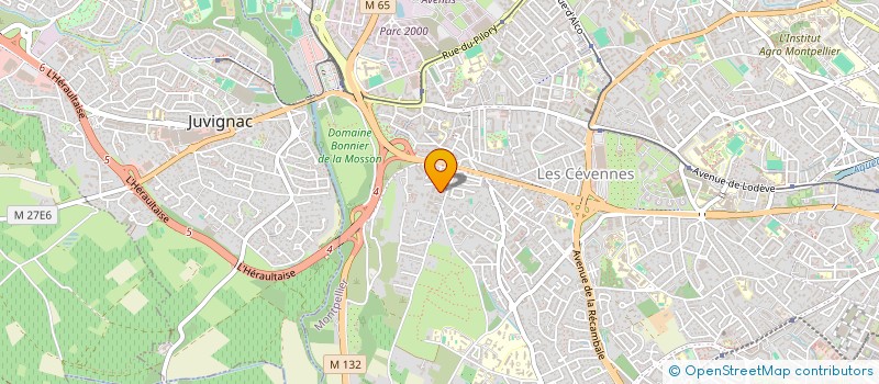 localisation de l'entreprise BMJ INVEST à MONTPELLIER