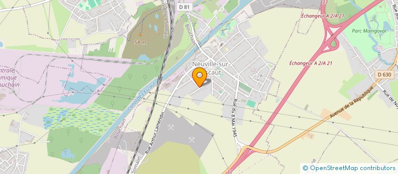 localisation de l'entreprise BMJS  NEUVILLE-SUR-ESCAUT