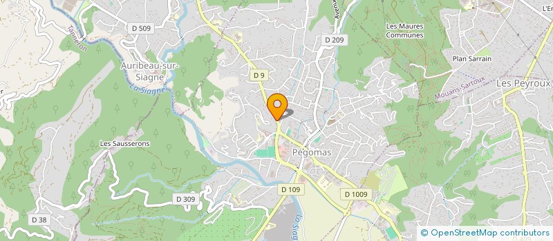 localisation de l'entreprise BMK IMMOBILIER  PEGOMAS