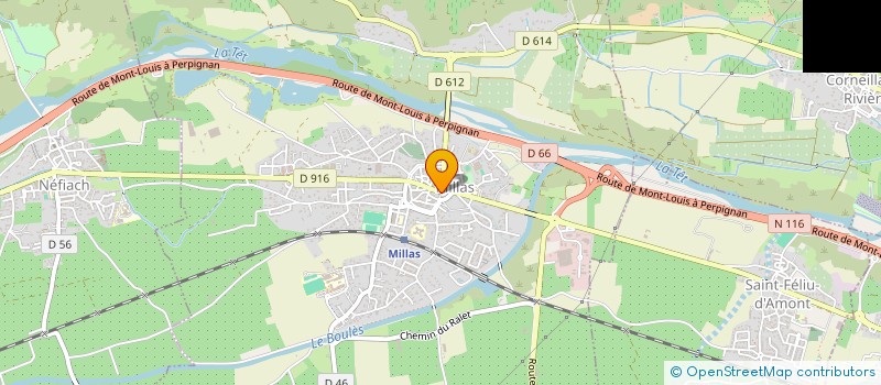 localisation de l'entreprise BML  MILLAS