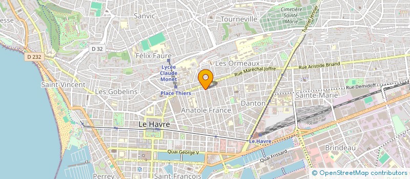 localisation de l'entreprise BML  LE HAVRE