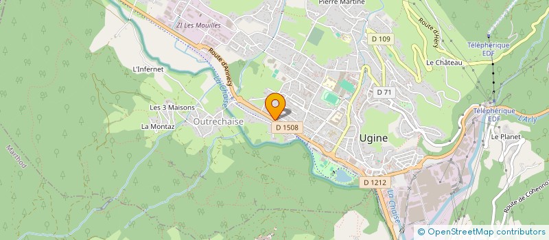 localisation de l'entreprise BML  UGINE