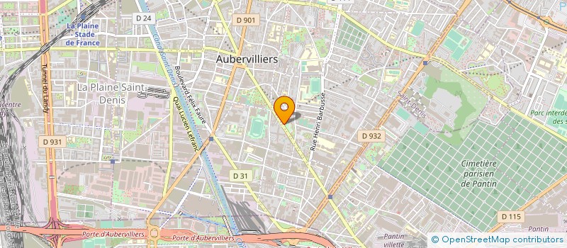 localisation de l'entreprise BML  AUBERVILLIERS