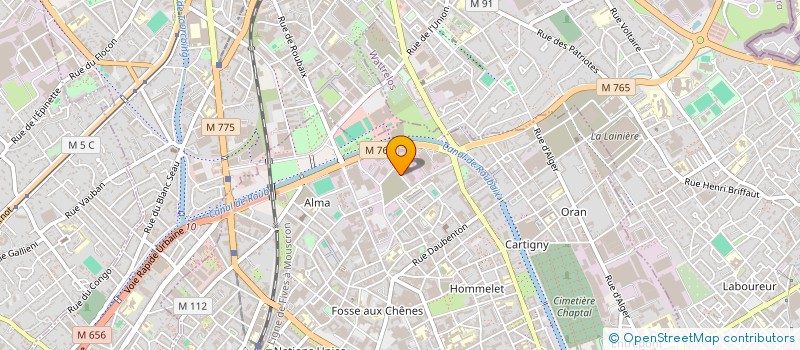 localisation de l'entreprise BML  ROUBAIX