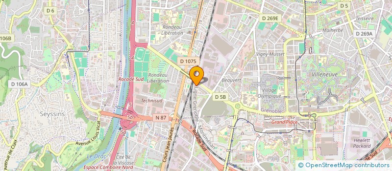 localisation de l'entreprise BML FIBRE à GRENOBLE