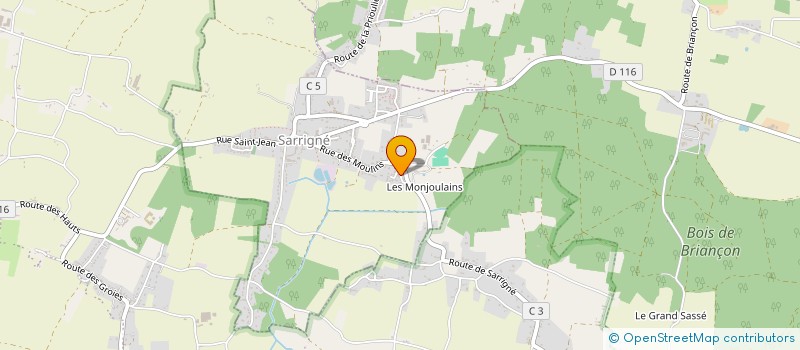 localisation de l'entreprise BML IMMO  SARRIGNE