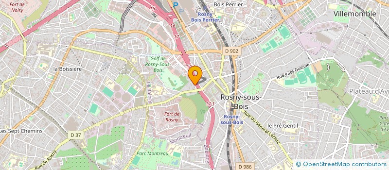 localisation de l'entreprise BML TRANSLOG à ROSNY-SOUS-BOIS