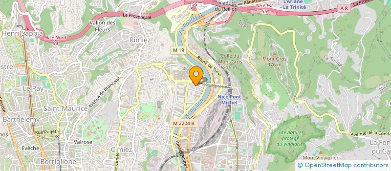 localisation de l'entreprise BMM à NICE