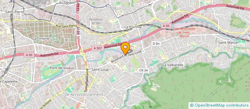 localisation de l'entreprise BMM (BATIMENT MODERNE MEDITERANNEE) à MARSEILLE