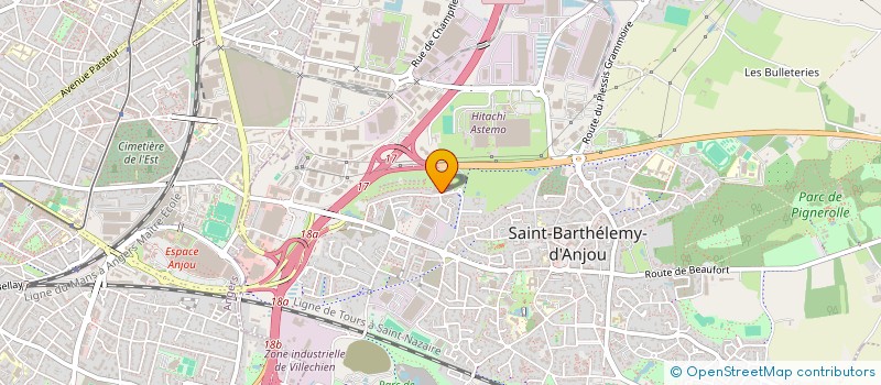 localisation de l'entreprise BMM SERVICES  SAINT-BARTHELEMY-D'ANJOU