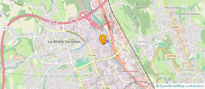 localisation de l'entreprise BMM TOITURE à LA MOTTE-SERVOLEX