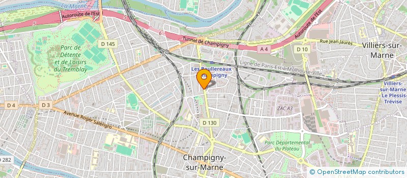 localisation de l'entreprise BMN à CHAMPIGNY-SUR-MARNE