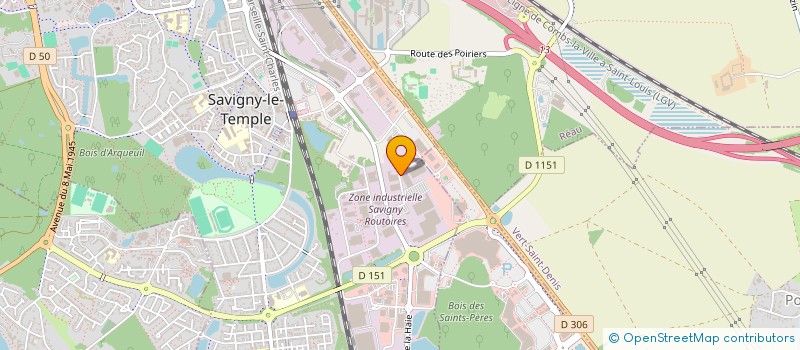 localisation de l'entreprise BMO BERGUY MECANIQUE OUTILLAGE à SAVIGNY-LE-TEMPLE