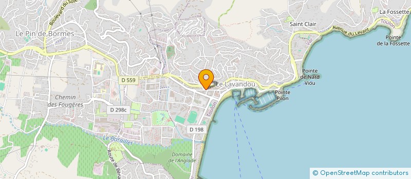 localisation de l'entreprise BMP à LE LAVANDOU