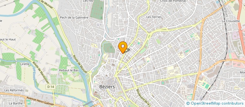 localisation de l'entreprise BMP  BEZIERS