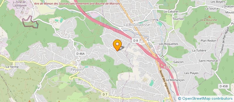 localisation de l'entreprise BMP  PEYPIN