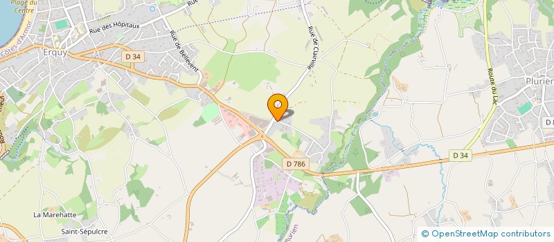 localisation de l'entreprise BMP  ERQUY