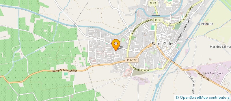 localisation de l'entreprise BMP à SAINT-GILLES