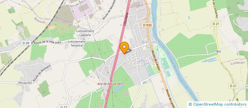 localisation de l'entreprise BMP  BRESSOLS