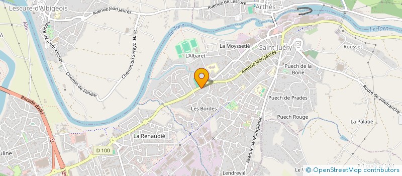 localisation de l'entreprise BMP  SAINT-JUERY