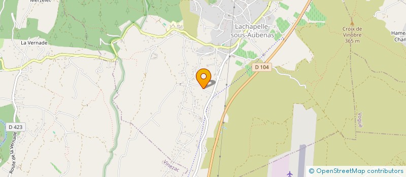 localisation de l'entreprise BMP BAT  LACHAPELLE-SOUS-AUBENAS