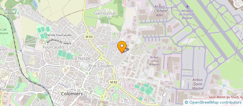 localisation de l'entreprise BMP BATIMENT MIDI PYRENEES à COLOMIERS