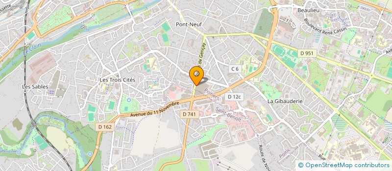 localisation de l'entreprise BMPE INSTITUT à POITIERS