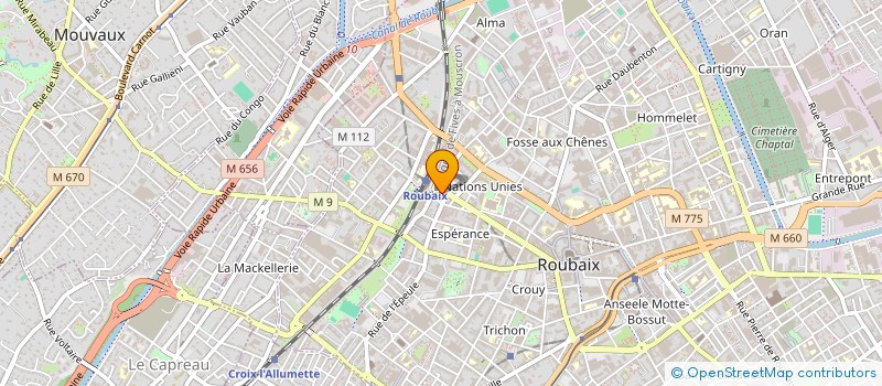 localisation de l'entreprise BMPR 1  ROUBAIX