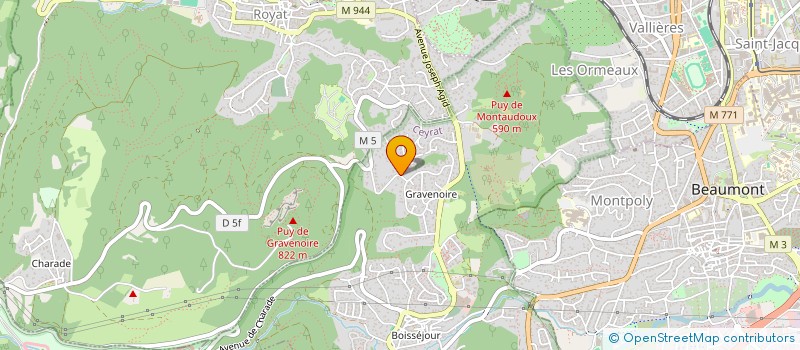 localisation de l'entreprise BMQA  CEYRAT