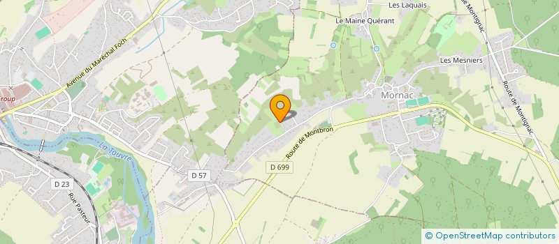 localisation de l'entreprise BMR à MORNAC