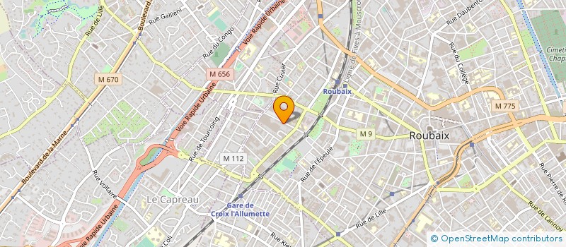 localisation de l'entreprise BMR BATIR MAINTENIR REALISER à ROUBAIX