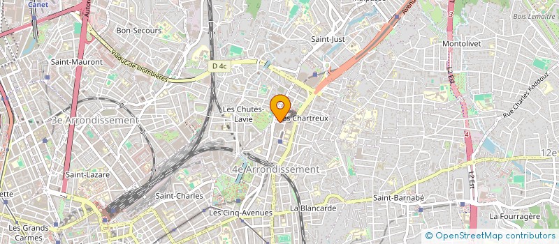 localisation de l'entreprise BMR CONSTRUCTIONS à MARSEILLE 4EME