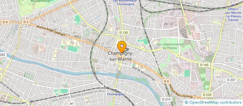 localisation de l'entreprise BMR DRIVER à CHAMPIGNY-SUR-MARNE