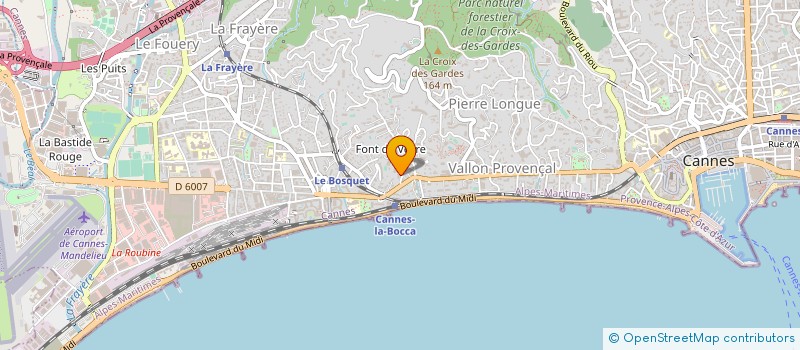localisation de l'entreprise BMS  CANNES