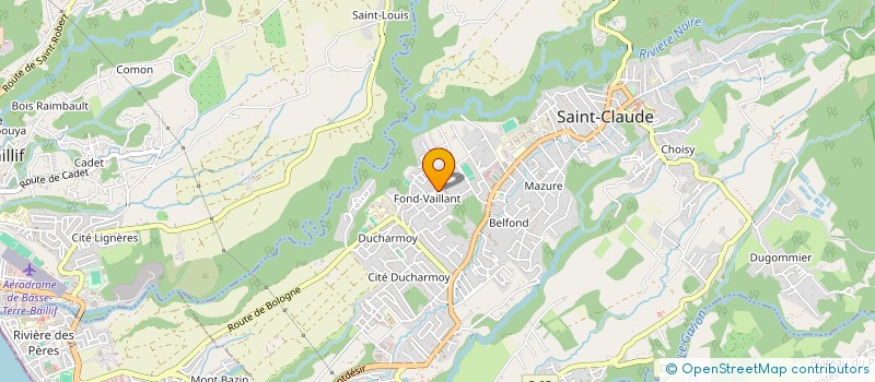 localisation de l'entreprise BMS à SAINT-CLAUDE