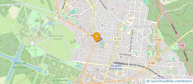 localisation de l'entreprise BMS à VERSAILLES