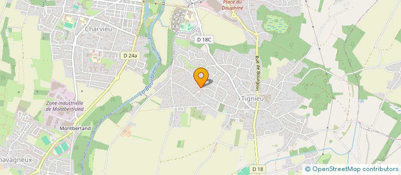 localisation de l'entreprise BMS BATIMENT  TIGNIEU-JAMEYZIEU