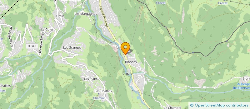 localisation de l'entreprise BMS CHALETS  SAINT-GERVAIS-LES-BAINS