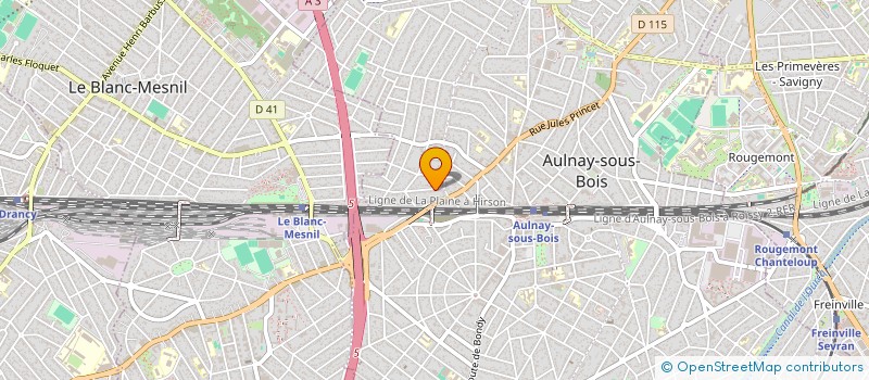 localisation de l'entreprise BMS EXPRESS  AULNAY-SOUS-BOIS
