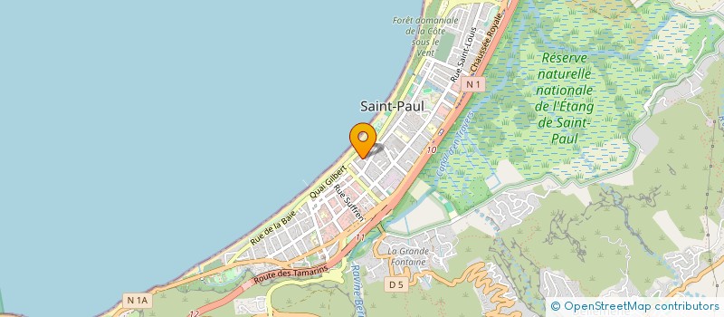 localisation de l'entreprise BMS IMMOBILIER à SAINT-PAUL