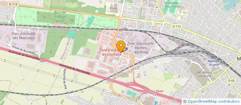 localisation de l'entreprise BMS MANTES  BUCHELAY