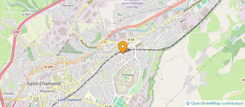 localisation de l'entreprise BMS PICARDIE  SAINT-CHAMOND