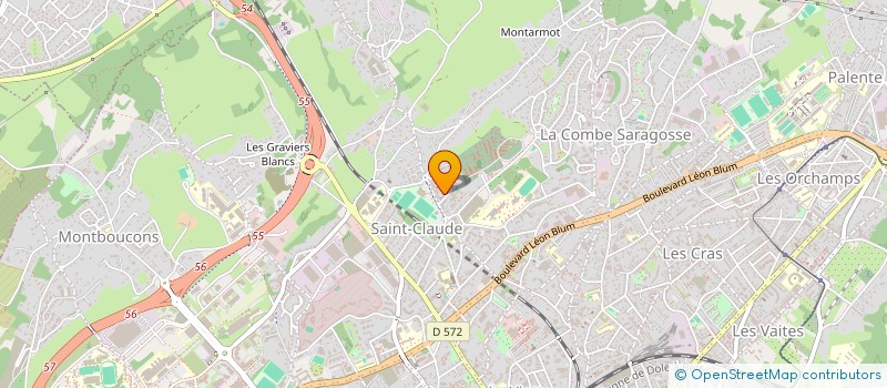 localisation de l'entreprise BMS TRANSPORT à BESANCON
