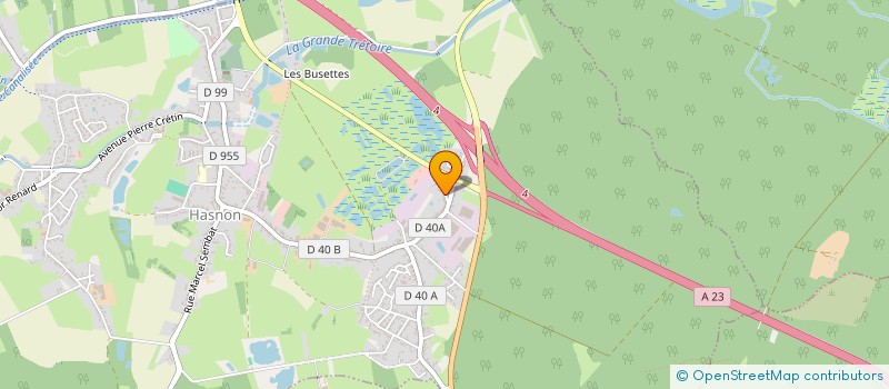 localisation de l'entreprise BMSW  HASNON