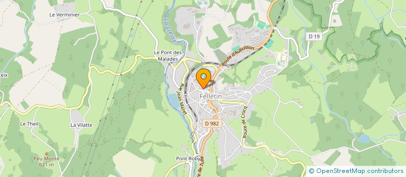 localisation de l'entreprise BMT à FELLETIN