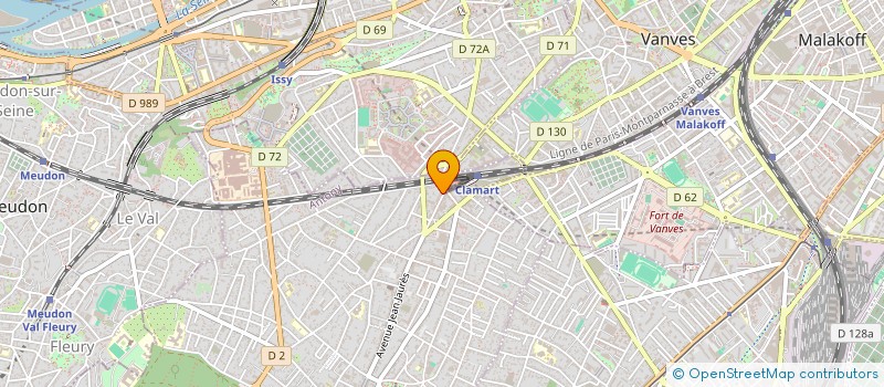 localisation de l'entreprise BMT à CLAMART
