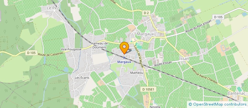 localisation de l'entreprise BMT CONSTRUCTION 33  MARGAUX-CANTENAC