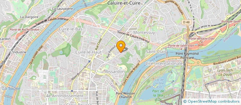 localisation de l'entreprise BMT LES BERGES à CALUIRE-ET-CUIRE